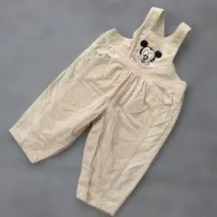 k1151 Disney【80】ミッキー コーデュロイオーバーオール
