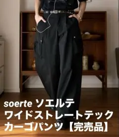 soerte ソエルテ ワイドストレートテックカーゴパンツ1 【完売品】