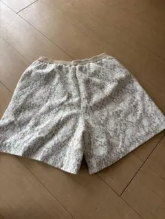 アイボリー レース ショートパンツ