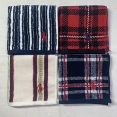 ラルフローレンハンドタオル 4枚セット Vセット