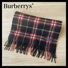 難あり!! Burberrys’ バーバリーズ ノバチェック カシミヤマフラー