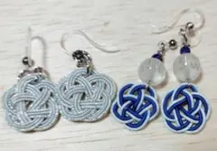 ハンドメイド　和小物　水引　ピアス　セット