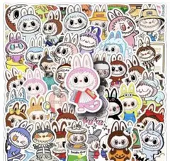 新品未使用　LABUBUキャラクター ステッカーセット　50枚