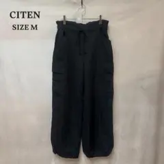 CITEN シテン ウエストイージー カーゴパンツ ブラック M