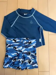 美品 ミキハウス ダブルビー ダブルB 男の子スイムパンツ ラッシュガード 水着
