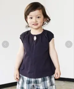 ☆未使用/quoti use fith 天竺 ガールズTシャツ/120