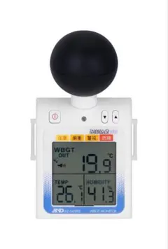 A&D みはるん坊プロ AD-5698B 黒球付き熱中症指数モニター 未使用品のサムネイル