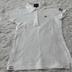 パーリーゲイツ ホワイト ポロシャツ レディース ゴルフウェア サイズ0
