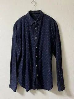 PS Paul Smith ドット柄 長袖シャツ ネイビー Mのサムネイル