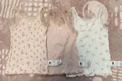 花柄タンクトップ3枚セット 95 しまむら