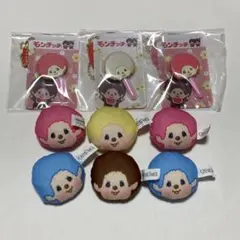 タイトー限定　モンチッチ　棒付きチョコレート　キーホルダー　フェイスマスコット