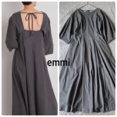美品✨emmi atelier エミ アウトステッチラインカットワンピース Mのサムネイル