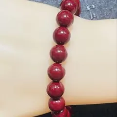 辰砂　朱砂のブレスレット　サイズ10mmアクセサリー