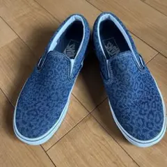 VANS デニム ヒョウ柄 スリッポン