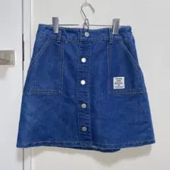 Lovetoxic デニム ボタンフロント 台形スカート