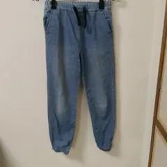 ライトブルー ゴムウエスト パンツ 160cm