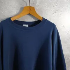 90s USA製　The Game　ブランク スウェット　無地　ネイビー　XXL