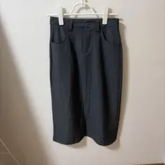 ダークグレー タイトスカート ひざ丈のサムネイル
