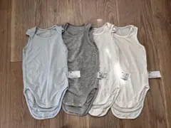 ベビー肌着 ボディスーツ　ノースリーブ　エアリズム　4枚セット