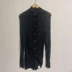 154 io comme io　ウールロングカーディガン　チャコール