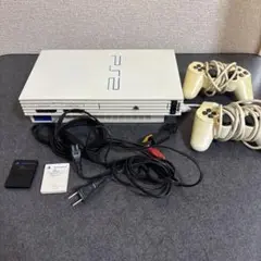 PlayStation 2 ホワイト 本体 コントローラー2個
