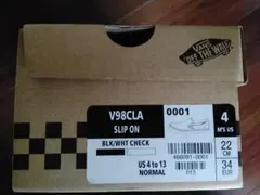 VANS SLIP ON チェッカーフラッグ 22cmのサムネイル