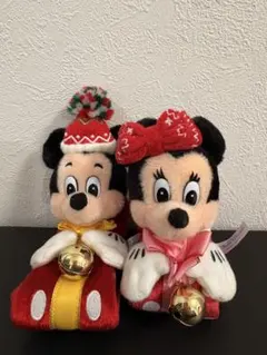 ディズニー クリスマス ミッキー ミニー ぬいぐるみバンド