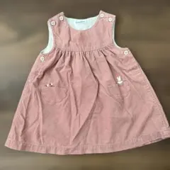 familiar ジャンバースカート 80 ピンク