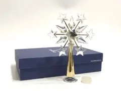 スワロフスキー クリスタル ツリートッパー 星 クリスマス クリア ゴールド系