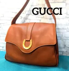 ♥極美品♥希少♥グッチ OLDGUCCI ショルダーバック ホースビット 本革のサムネイル