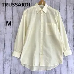 【TRUSSARDI】トラサルディ長袖シャツイタリア製コットン100%Mイエローのサムネイル