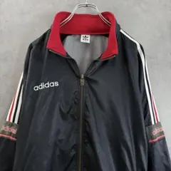 90sヴィンテージOld adidasアディダス ナイロンジャケットブラック L