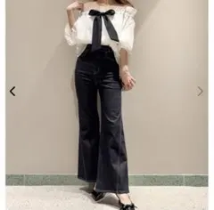 SNIDEL Sustainableストレッチフレアデニムパンツ IND/0