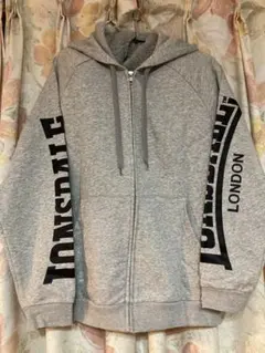 Lonsdale グレー メンズフルジップパーカー【送料込】