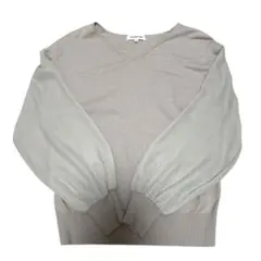 【used品】ナチュラルビューティーベーシック　シアー袖ニット