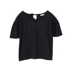 earth music&ecology ネイビーのトップス リボン付き　夏服