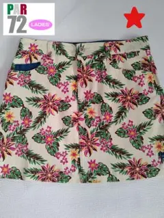 【Settantadue】美品！ Par72 花柄ゴルフスカート≪Ｌ≫のサムネイル