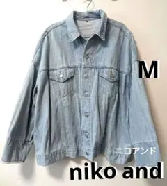 ニコアンド M リメイク風デニム ジャケット niko and… アウター