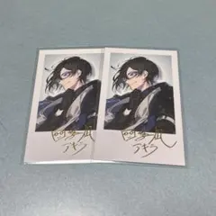 四季凪アキラ　箔押しチェキ２点　にじさんじ