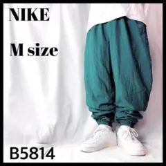 00s 白タグ NIKE ナイキ ナイロン ジョガーパンツ グリーン 緑 M