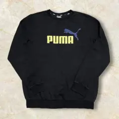 プーマ スウェットトレーナー US プルオーバー ブラック 裏起毛 肉厚 M