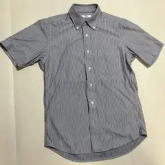 ユニクロ ストライプ 半袖シャツ S