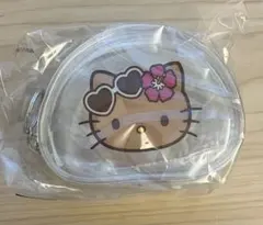 オリーブヤング　サンリオ　日焼けキティ　コラボ　クリアポーチ　FOODOLOGY