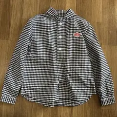 ダントンDANTONギンガムチェックシャツ日本製ちび襟キッズL130120
