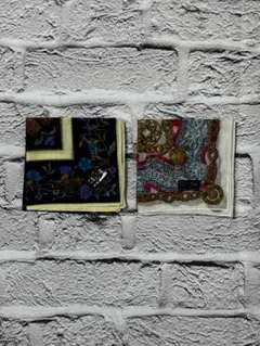 美品　CELINE　ハンカチ2枚セット　ｗ2126-0303-6-2