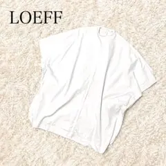 LOEFF ロエフ コットン100% 白ブラウス 日本製 Mサイズホワイトシャツ 