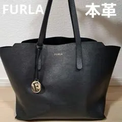 FURLA　フルラ　サリー　Mサイズ　トートバッグ　レザー　ブラック　A4