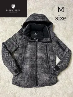【美品】ブラックレーベルクレストブリッジ ダウンジャケット フェザー 総柄 M