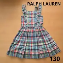 【タグ付】RALPH LAURENラルフローレン　ノースリーブワンピース 130