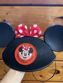 東京ディズニー　ミニーマウス 耳付きキャップ
